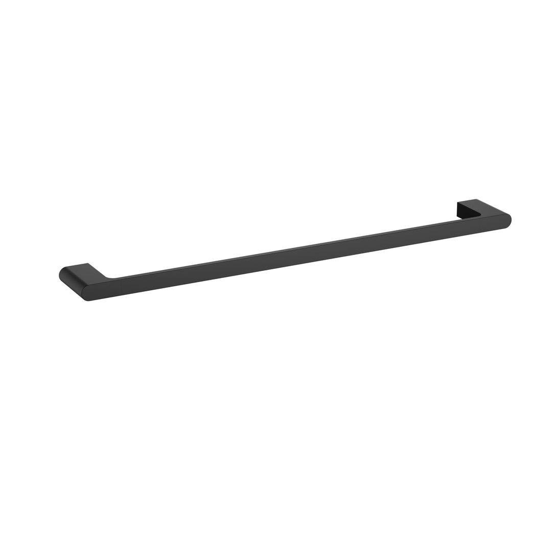 Cora Single Towel Rail — Matte Black