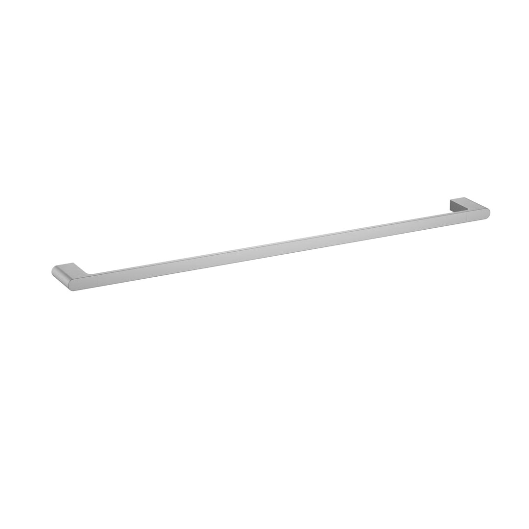 Cora Single Towel Rail 800mm — Brushed Nickel