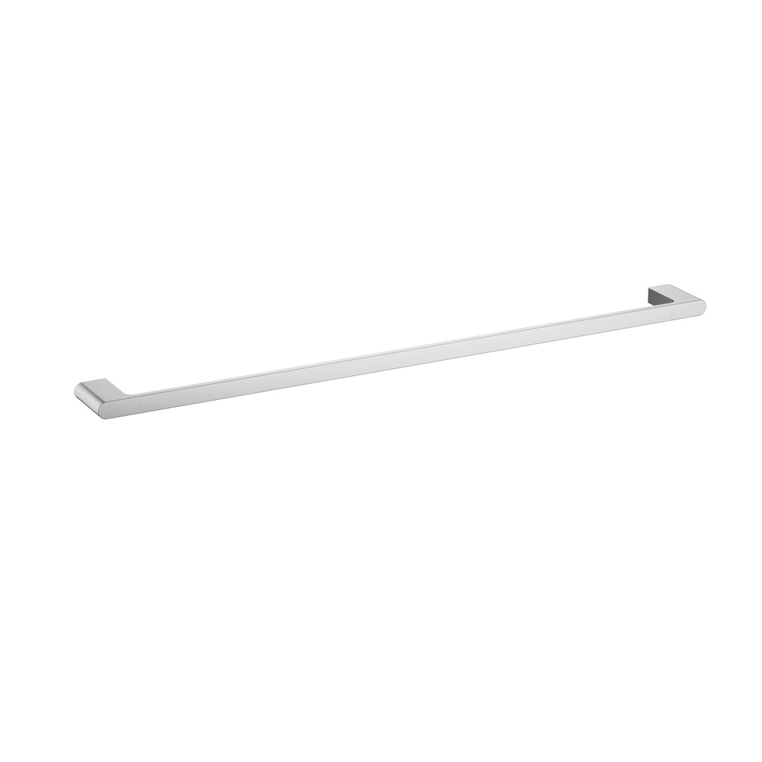 Cora Single Towel Rail 800mm — Chrome