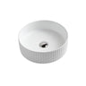 Counter Top Fluted Round Basin - Matte White - Nuvio - CO - 36 - MW - Basin