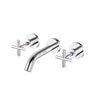 Cross Wall Assemblies with Spout -Chrome- Nuvio-PLNZ01-Wall Mixer