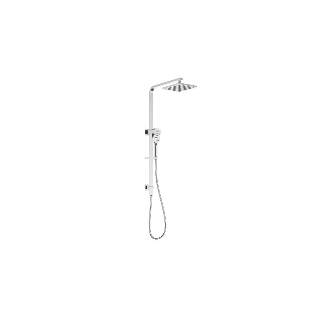 Eden Square Shower Set 250mm — Chrome