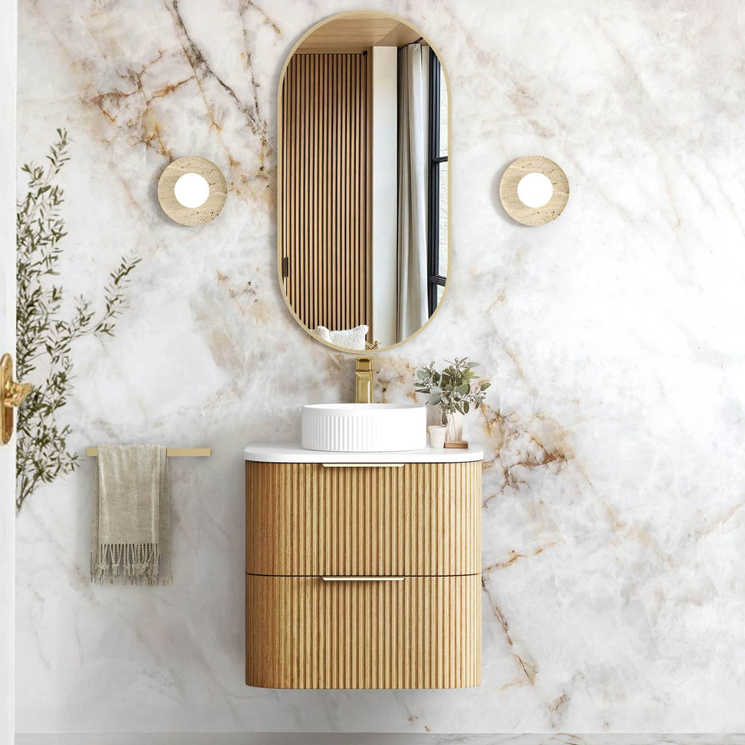 Havana Vanity - Woodland Oak — 600mm / Chloe Silk Top