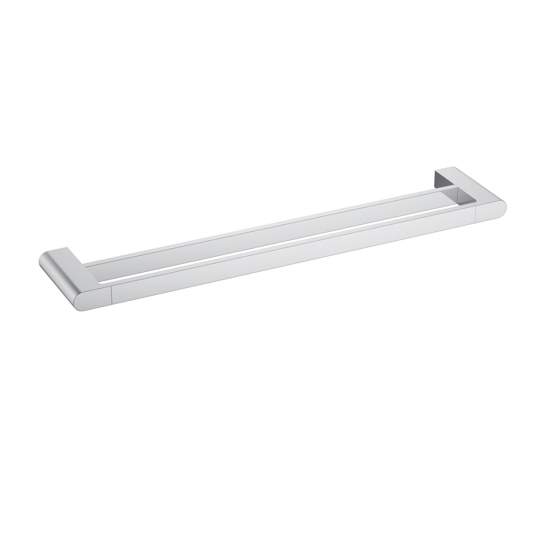 Flores Double Towel Rail 800mm — Chrome
