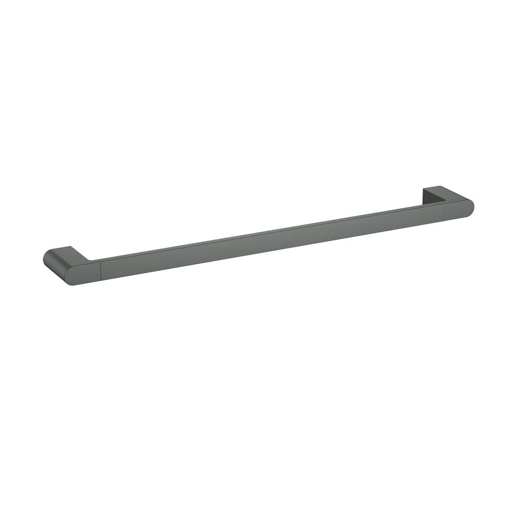 Flores Single Towel Rail 600mm — Gunmetal