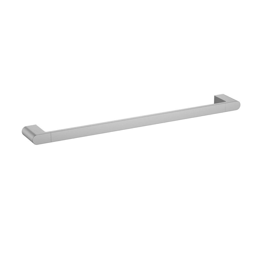 Flores Single Towel Rail 800mm — Brushed Nickel