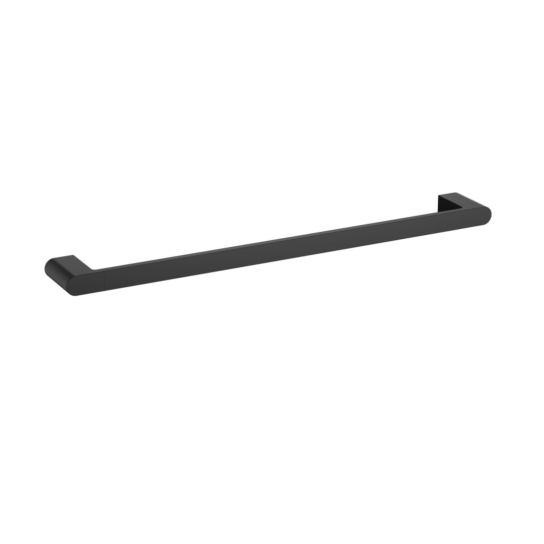 Flores Single Towel Rail 800mm — Matte Black
