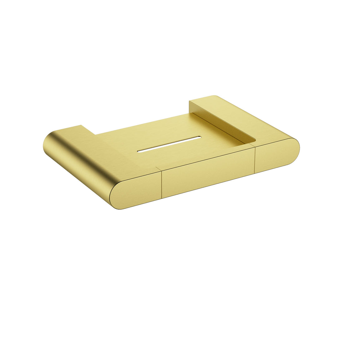Flores Soap Dish — Brushed Gold