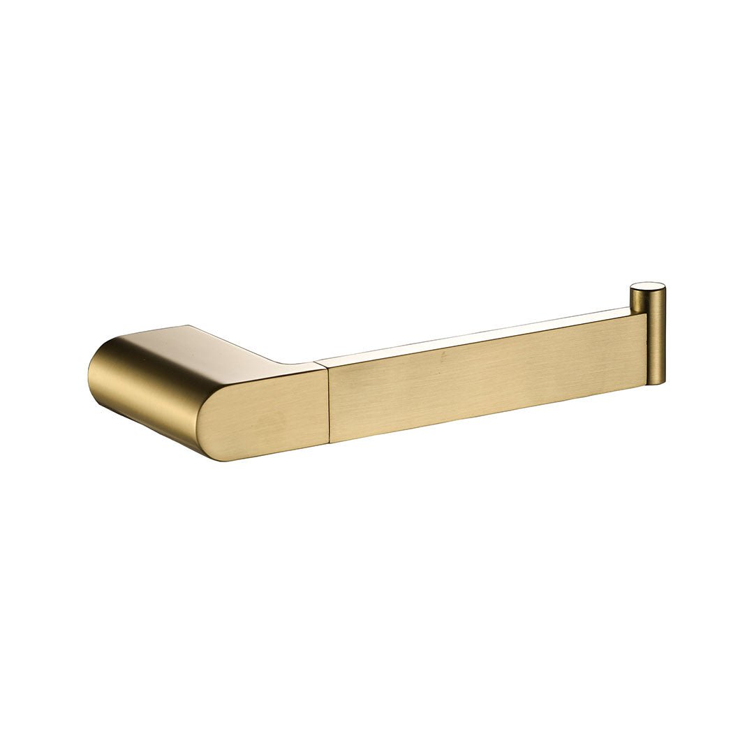 Flores Toilet Roll Holder — Brushed Gold