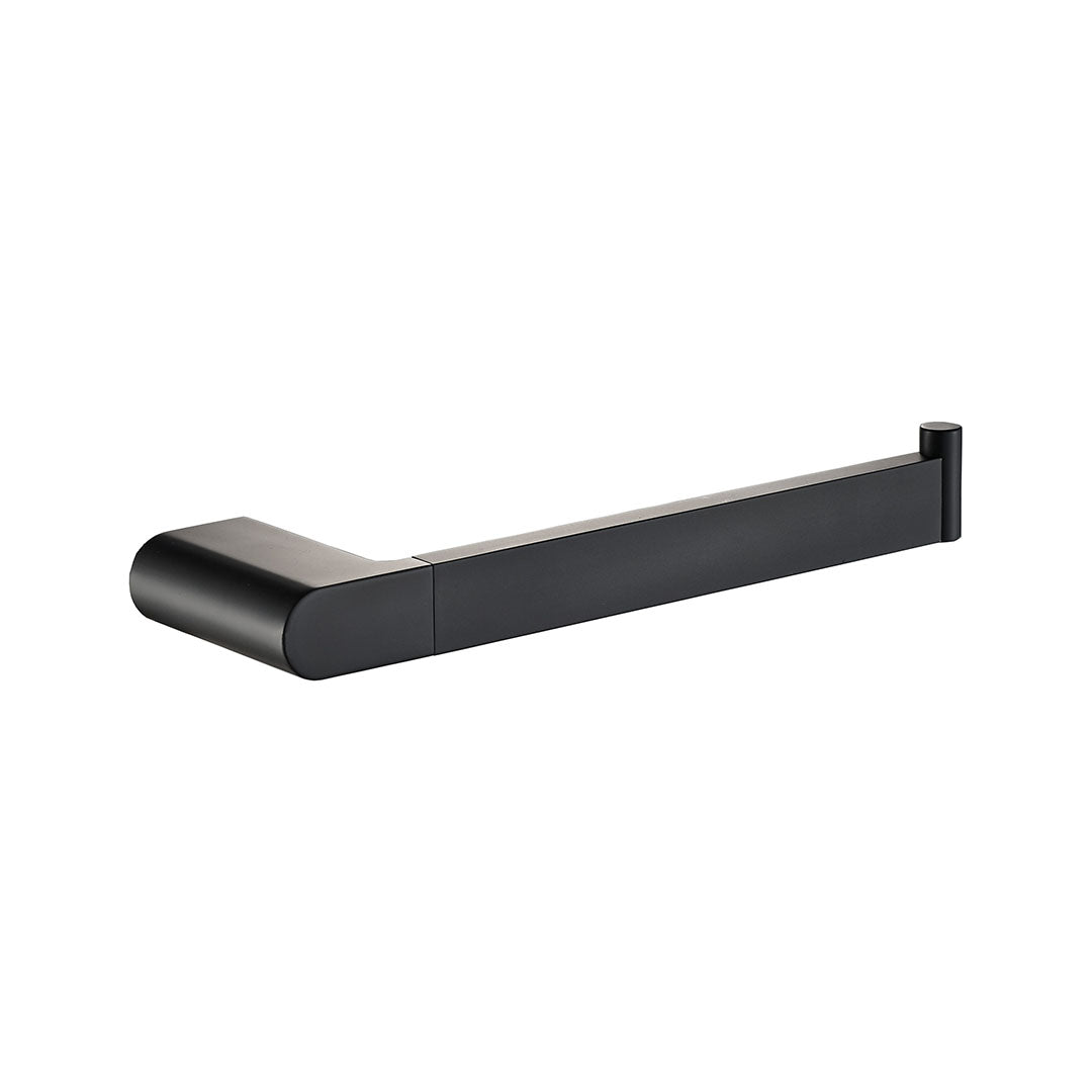 Flores Toilet Roll Holder — Matte Black