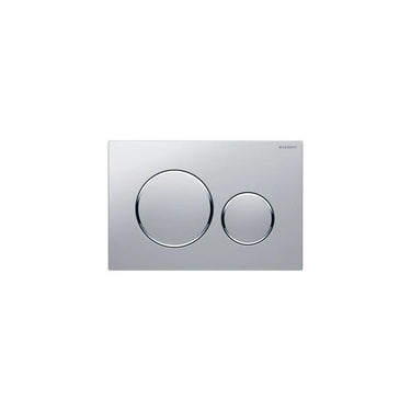 Geberit Sigma20 – Matt Chrome Plate with Chrome Trim - Nuvio - 115.882.JQ.1 - Toilet Button