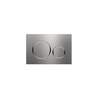Geberit Sigma20 – Stainless Steel Plate with Chrome Trim - Nuvio - 115.882.SN.1 - Toilet Button