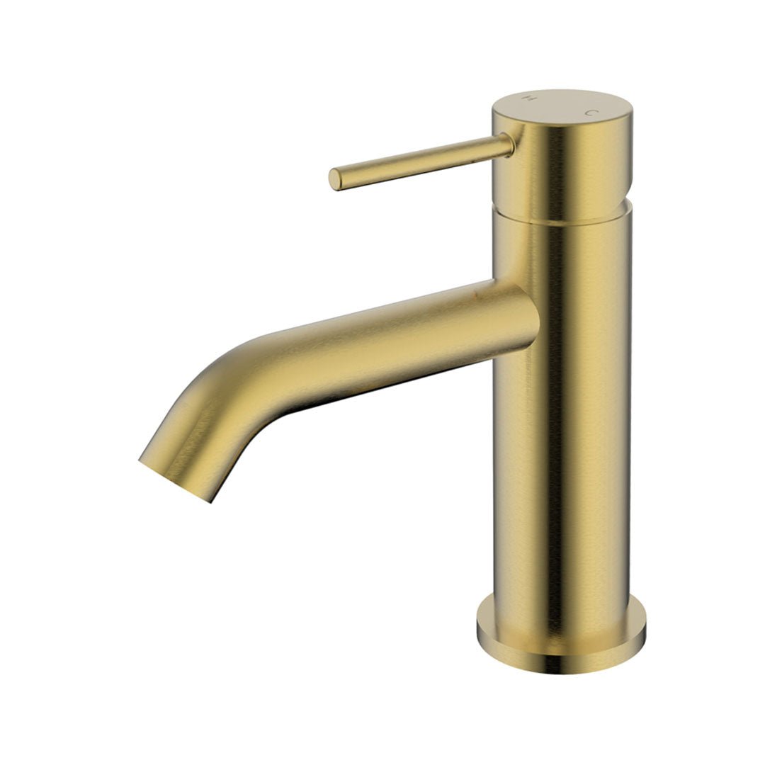 Hali Basin Mixer — Brushed Gold