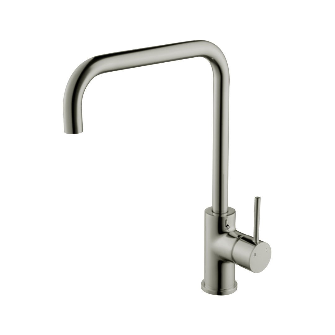 Hali Square Neck Sink Mixer — Brushed Nickel