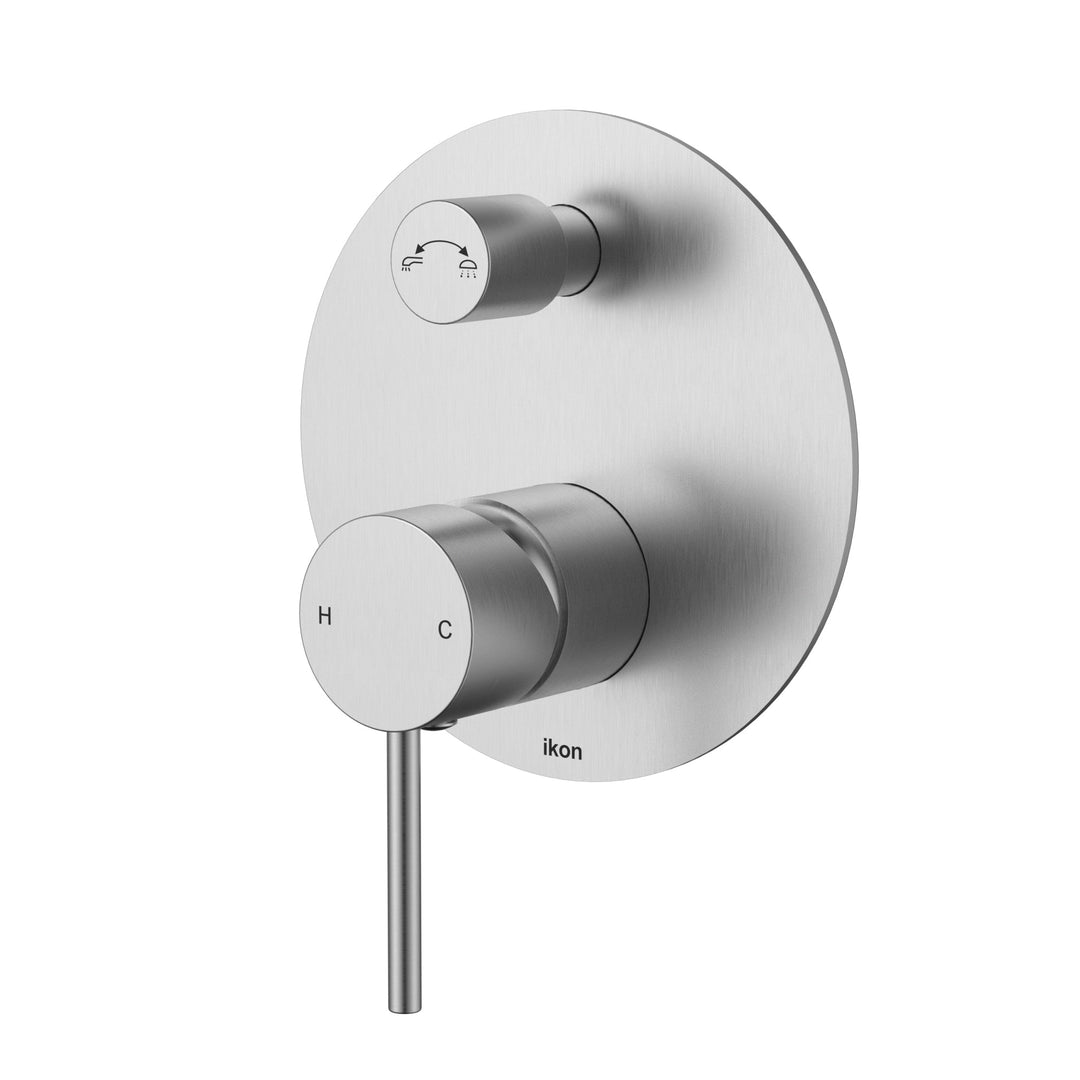 Hali Wall Mixer With Diverter — Brushed Nickel