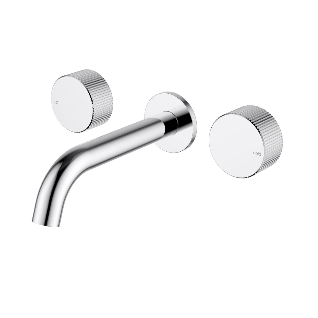 Soko Quarter Turn Wall Basin Set — Chrome