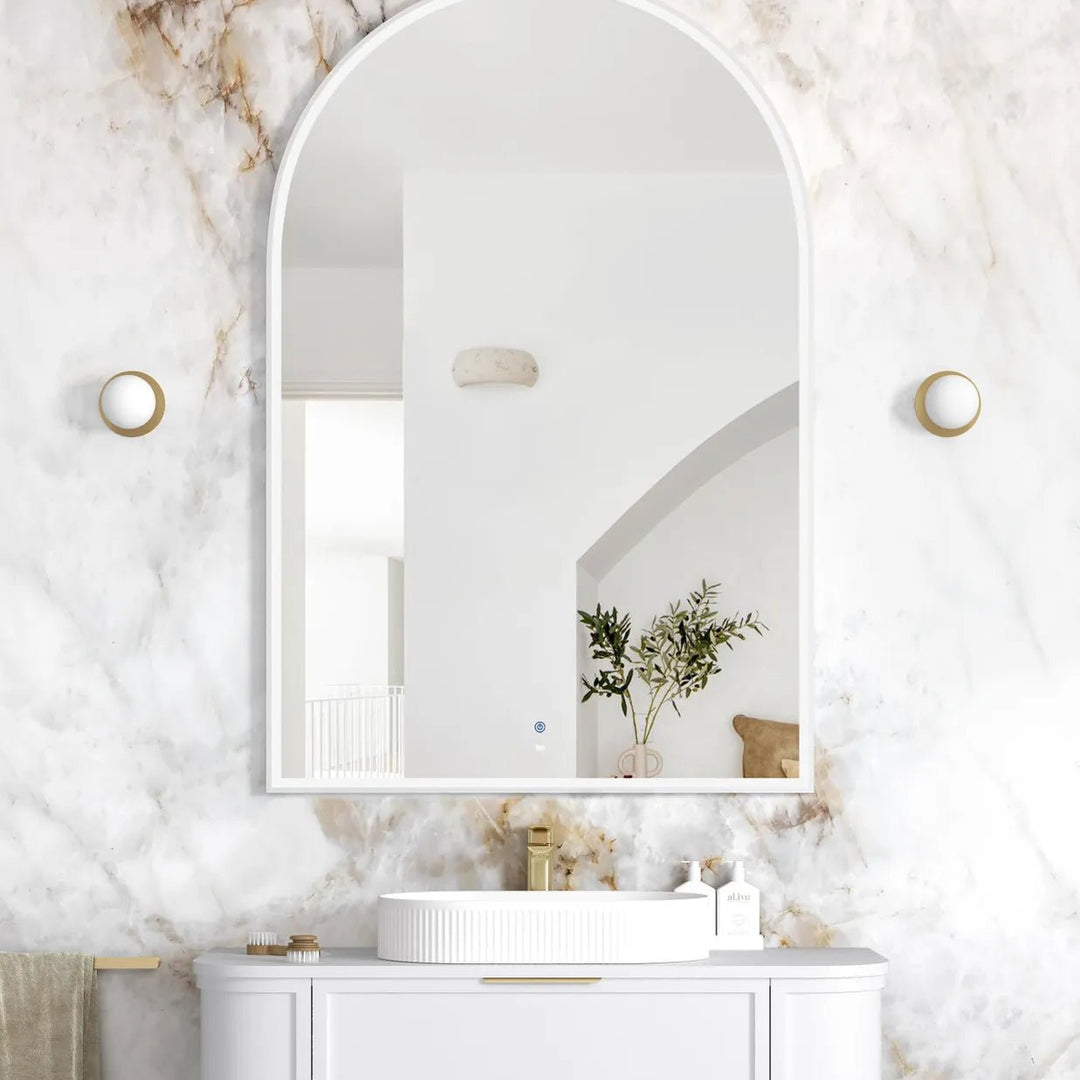 LED Archie 1500×1000 White Frame Mirror — Default Title