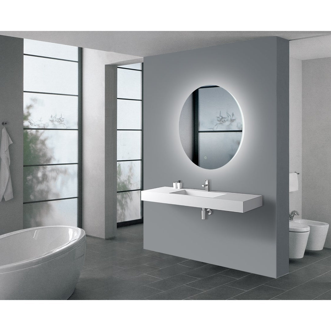 LED Round Mirror 750mm - Nuvio - LM - LED - R1 - 7575 - Mirror