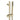 Light Brushed Brass Shower Rail with Handheld Shower - Nuvio - LBG2147-1.SH - Shower Set