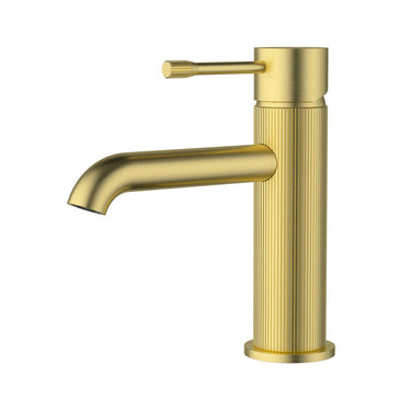 Linie Basin Mixer - Brushed Gold - Nuvio - HYB585 - 201BG - Basin Mixer