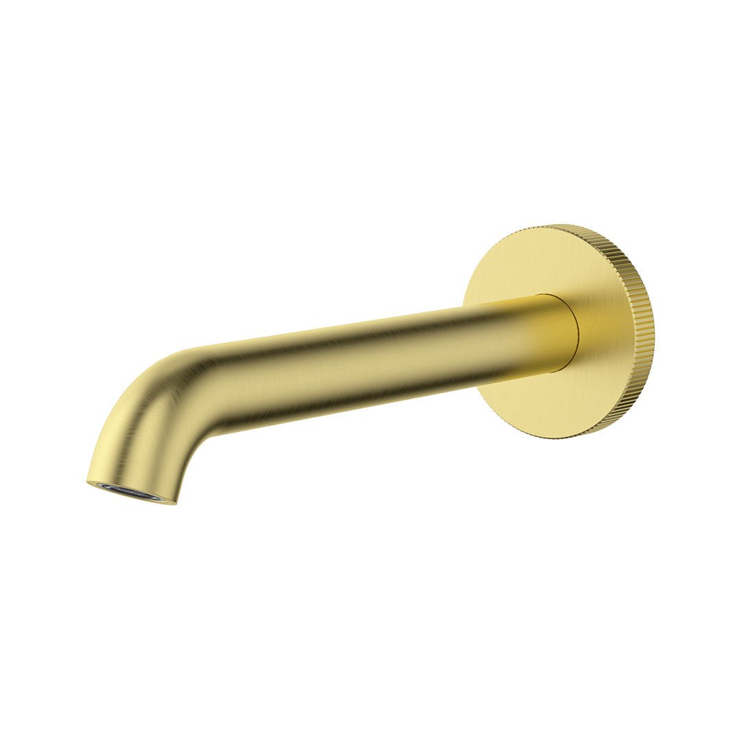 Linie Curved Spout - 180mm — Brushed Gold