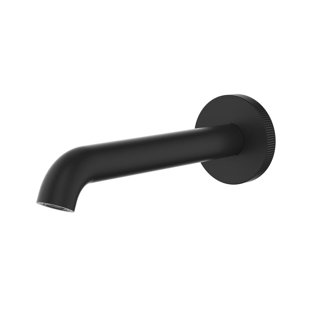 Linie Curved Spout - 220mm — Matte Black