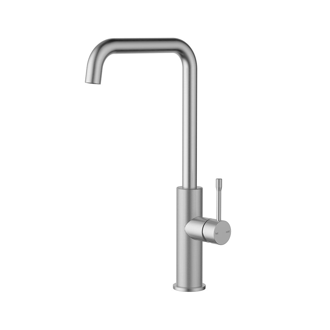 Linie Square Sink Mixer — Brushed Nickel