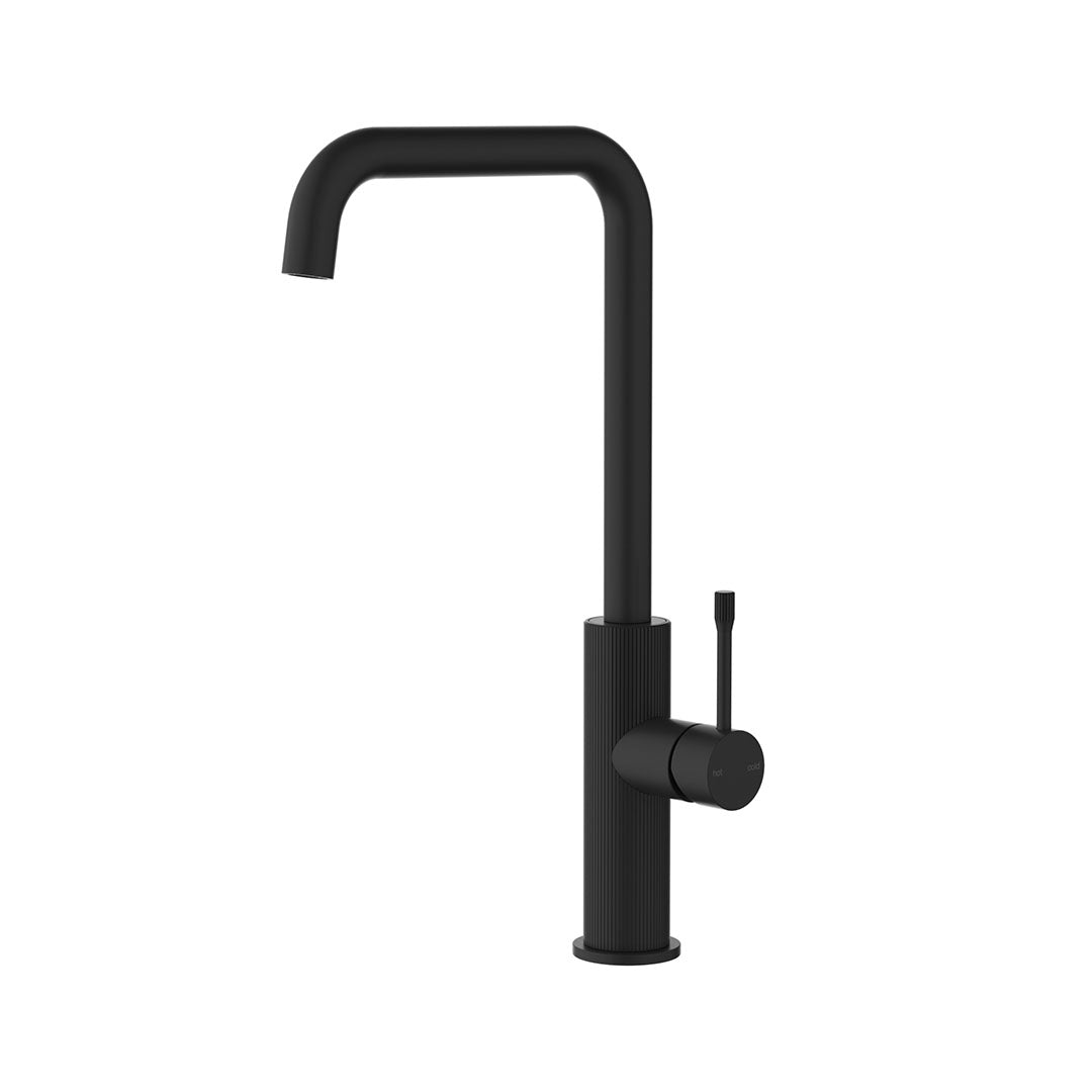 Linie Square Sink Mixer — Matte Black