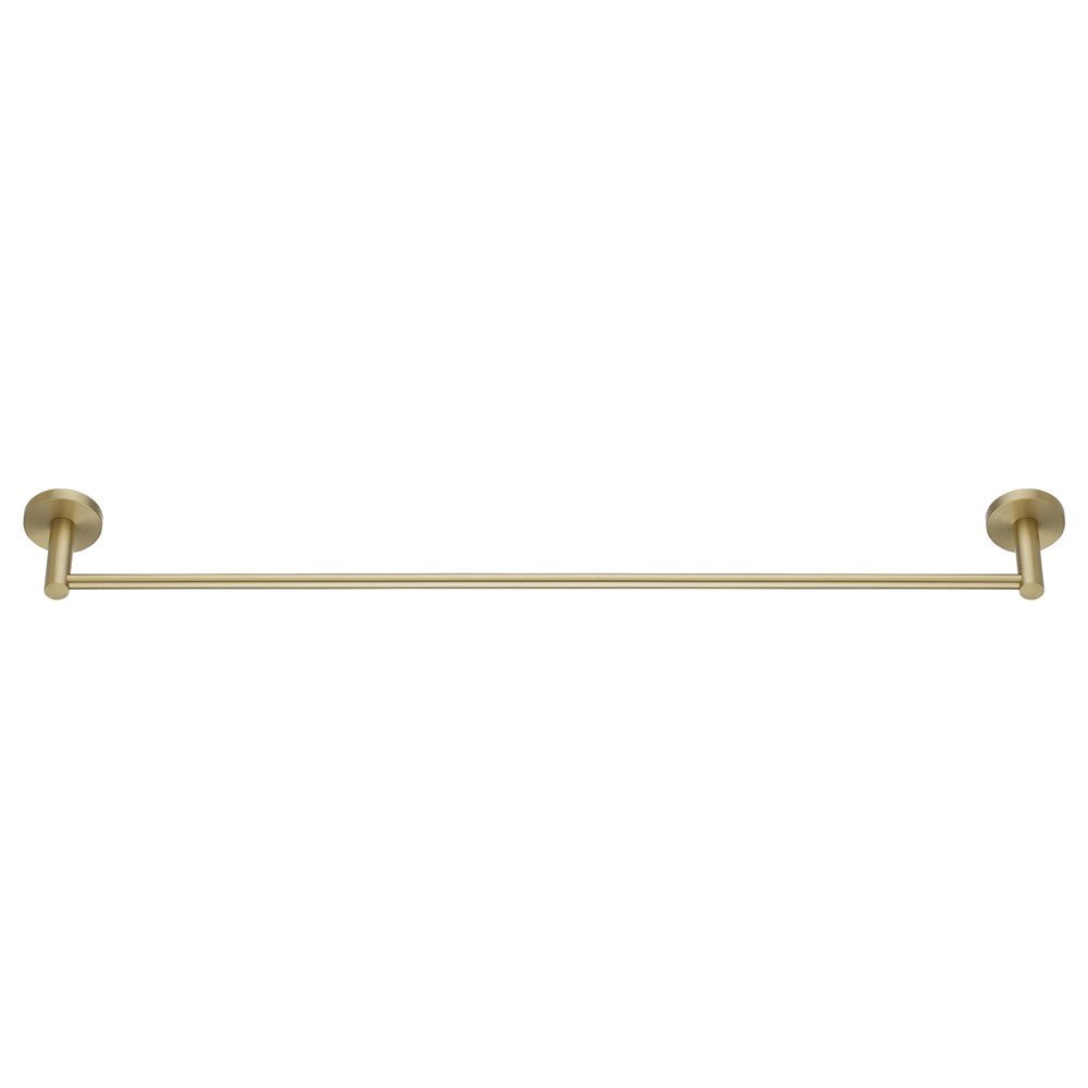 LUCID PIN - 800mm Light Brushed Brass Cuttable Single Towel Rail — Default Title