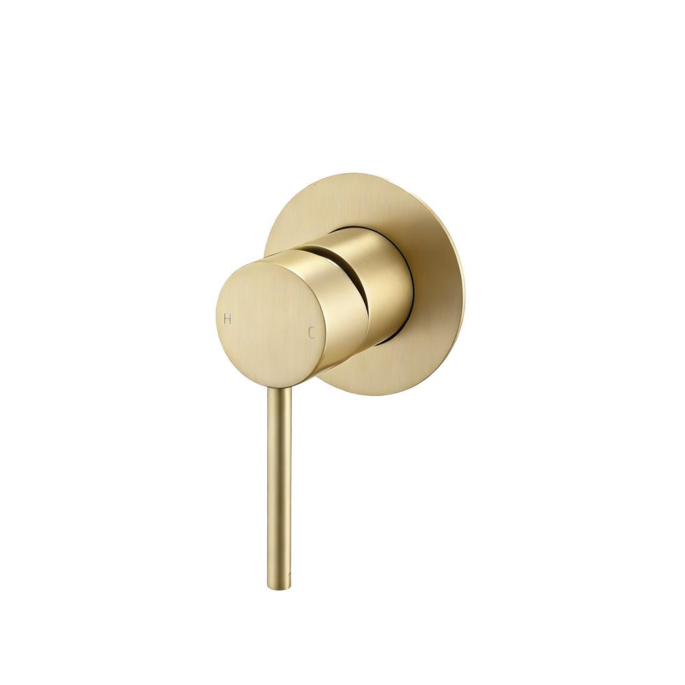 LUCID PIN Light Brushed Brass Wall Mixer Trim Kit Only (match CLPM) — Default Title