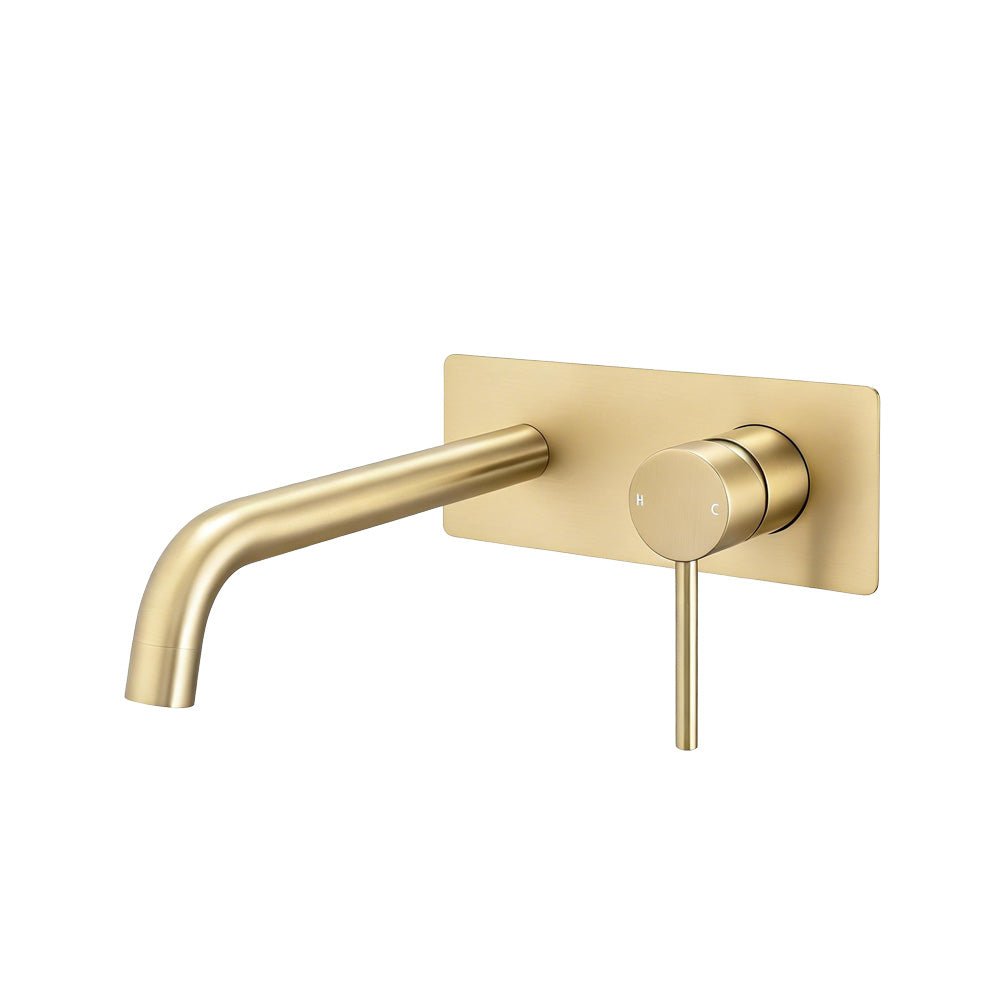 LUCID PIN Series Light Brushed Brass Spout Mixer Trim Kit Only (match CLPS) — Default Title