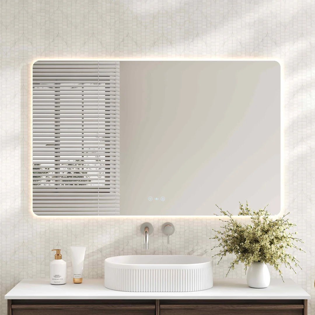 Luna LED Rectangular Mirror 1200mm - with Adjustable LED Lighting — Default Title