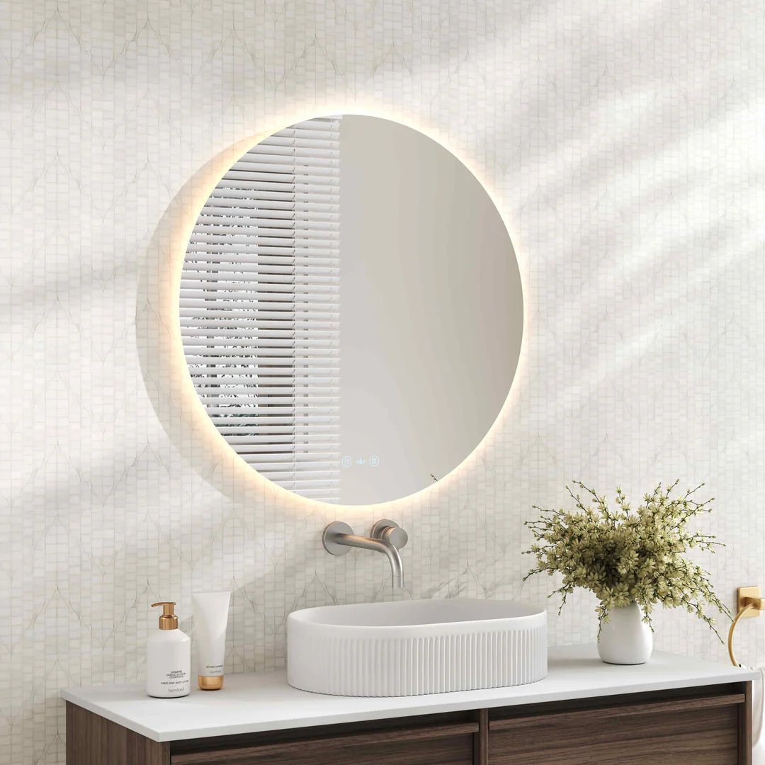 Luna LED Round Mirror 600mm - with Adjustable LED Lighting — Default Title