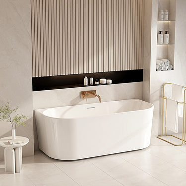 Musen Acrylic Bathtub 1700mm - Gloss White - Nuvio - MU - 1700 - W - Bathtub