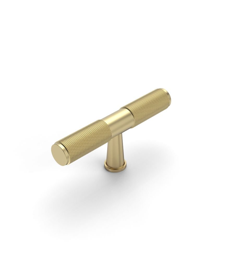 Nord Handle — 80mm / Brushed Brass