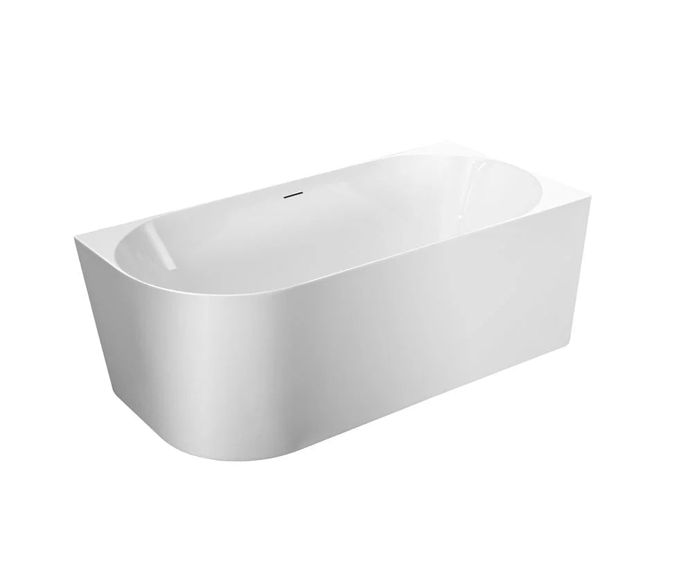 Nova Ultra-Thin Corner Bathtub - Gloss White — 1700mm / Right