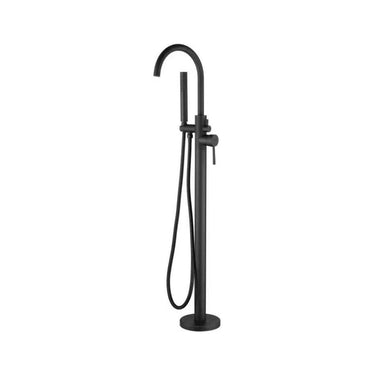 Otus Free Standing Bath Mixer With Hand Shower -Matte Black- Nuvio-BF2072MB-Bath Spout