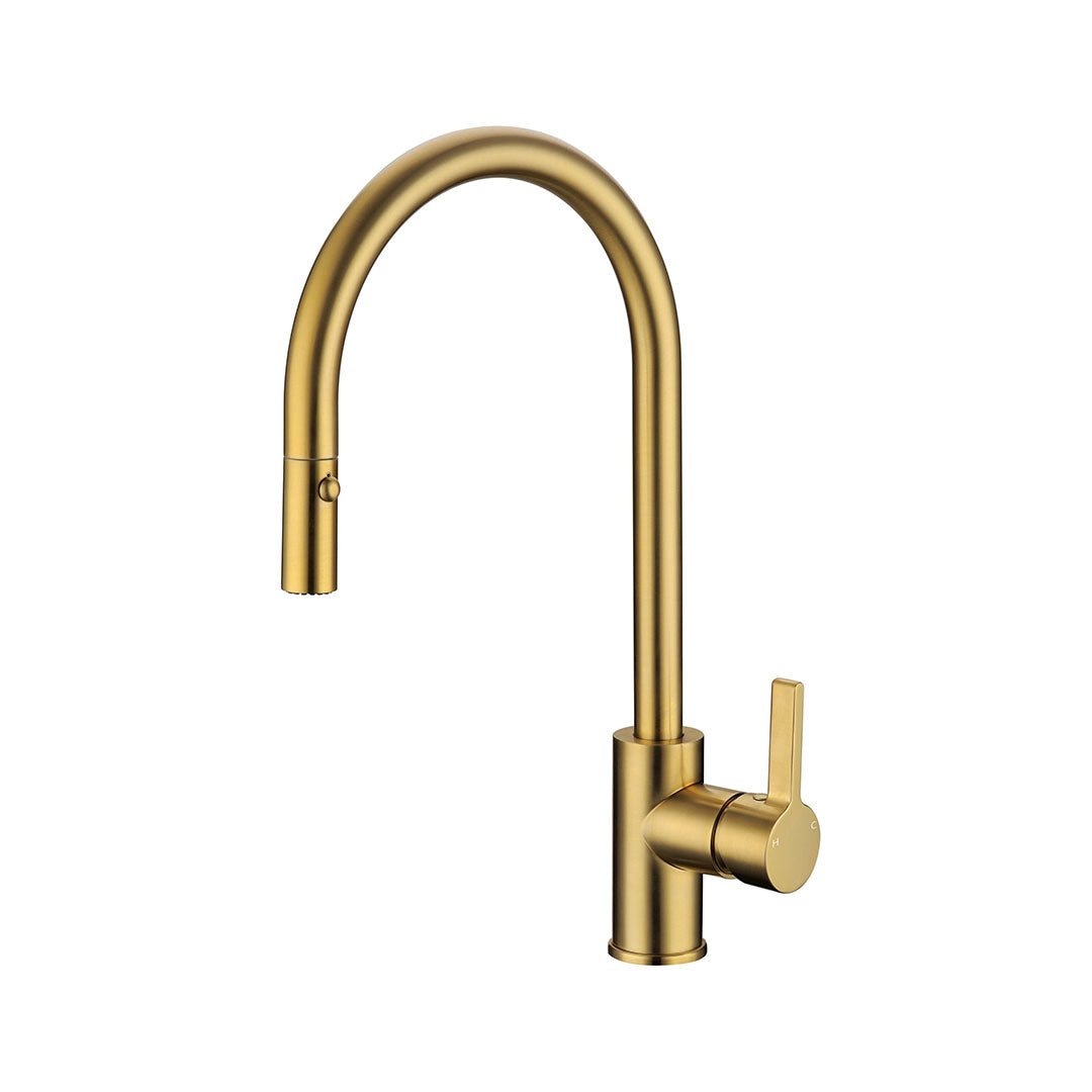 Otus Pull Out Sink Mixer — Brushed Gold