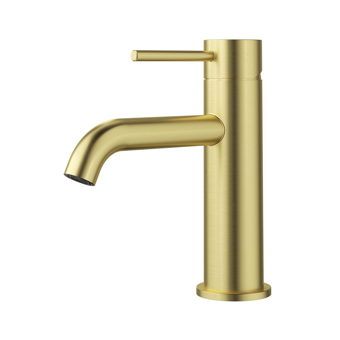 Otus Slimline Basin Mixer — Brushed Gold