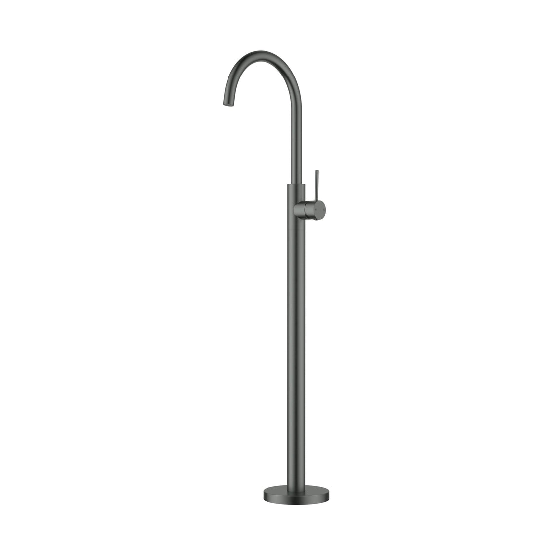 Otus Slimline Bath Mixer Freestanding — Gunmetal