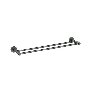 Otus Slimline Double Towel Rail 600mm -Gunmetal- Nuvio-4501-600GM-Towel Rail