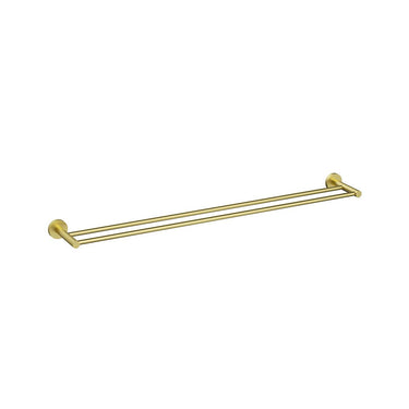 Otus Slimline Double Towel Rail 900mm -Brushed Gold- Nuvio-4501-900BG-Towel Rail