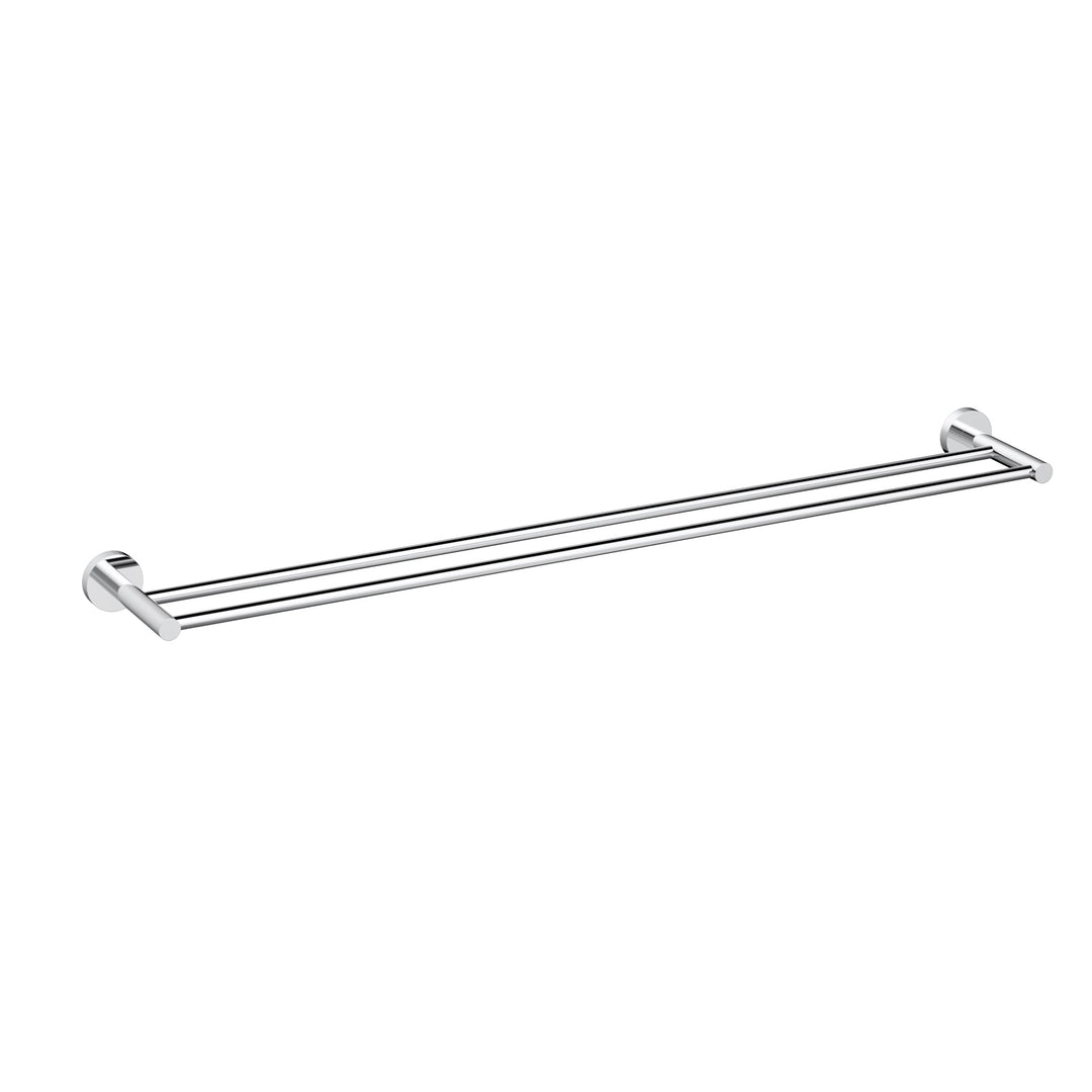 Otus Slimline Double Towel Rail 900mm — Chrome