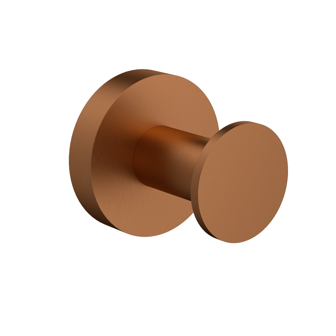 Otus Slimline Robe Hook — Brushed Copper