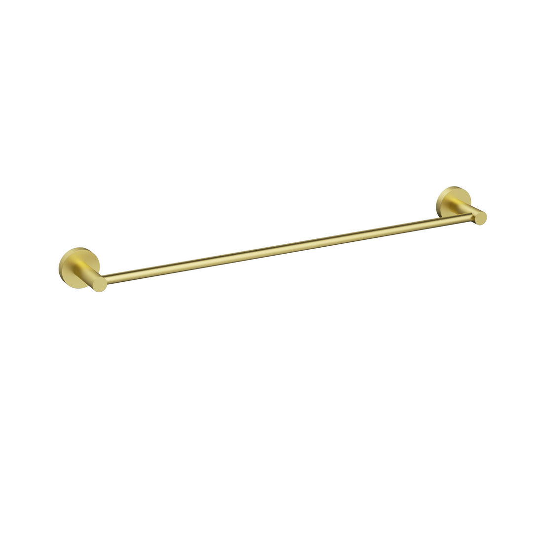 Otus Slimline Single Towel Rail 600mm — Brushed Gold