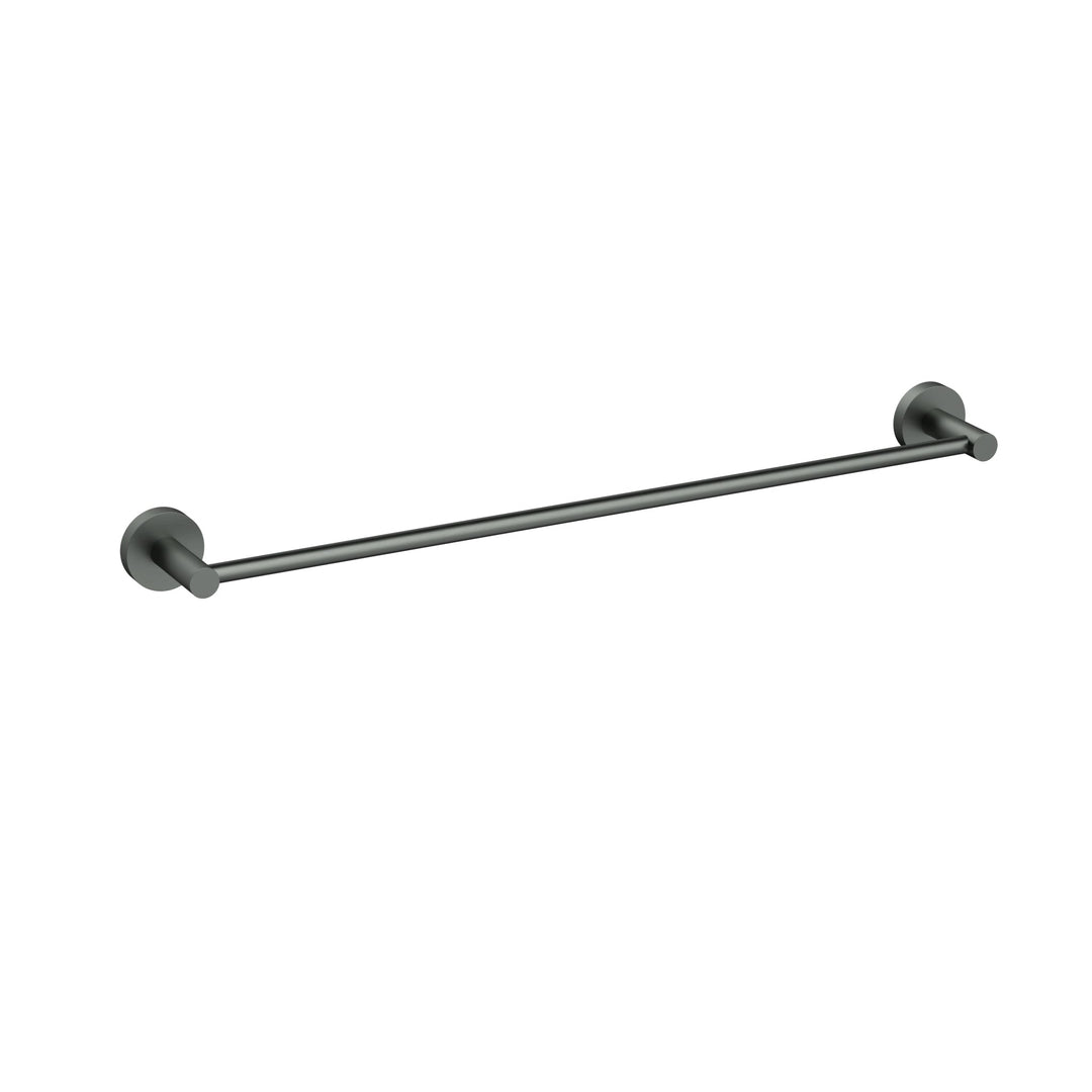 Otus Slimline Single Towel Rail 600mm — Gunmetal