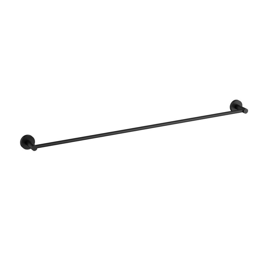 Otus Slimline Single Towel Rail 900mm — Matte Black