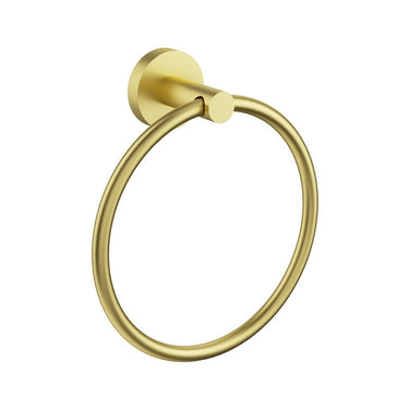 Otus Slimline Towel Ring -Brushed Gold- Nuvio-4513BG-Towel Rail