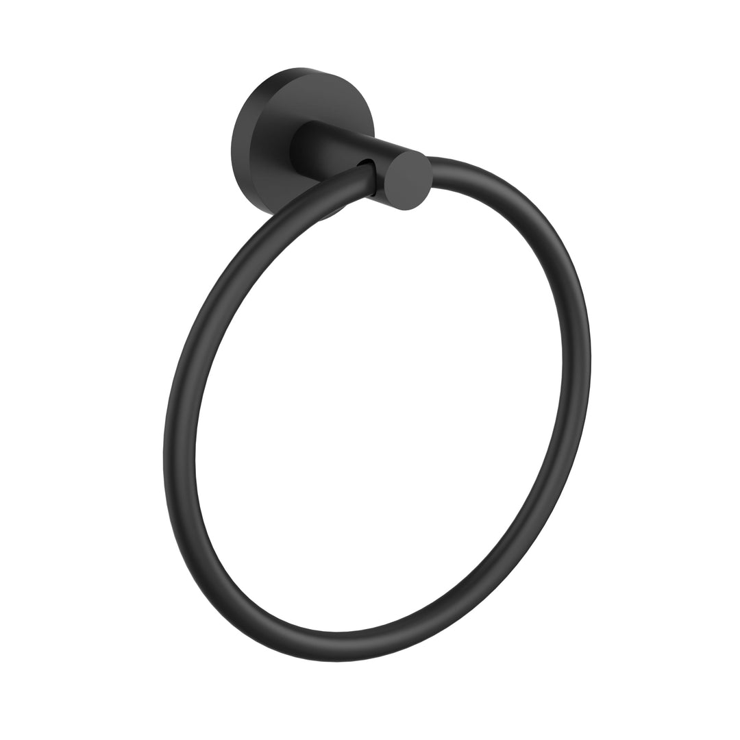 Otus Slimline Towel Ring — Matte Black