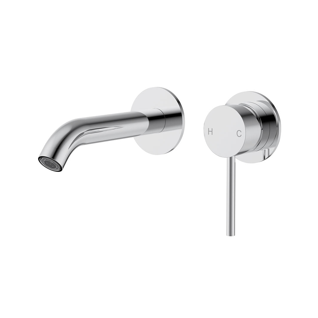 Otus Slimline Wall Basin Mixer Separate Back Plate Trim Kit — Chrome